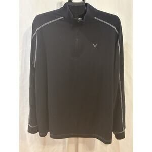 Callaway 1/4 Zip Pullover in Black size L